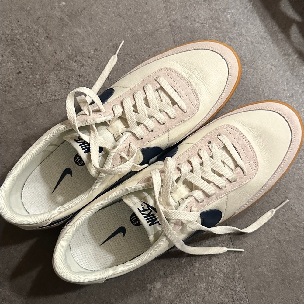 Nike Killshot Cream and Navy Sneakers